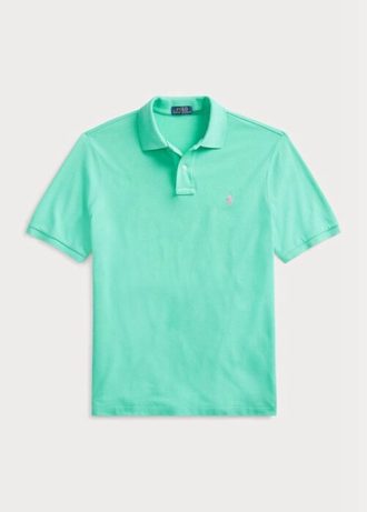 Polo Ralph Lauren Custom Slim Fit Mesh Verde Masculino