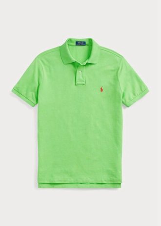 Polo Ralph Lauren Custom Slim Fit Mesh Verde Masculino