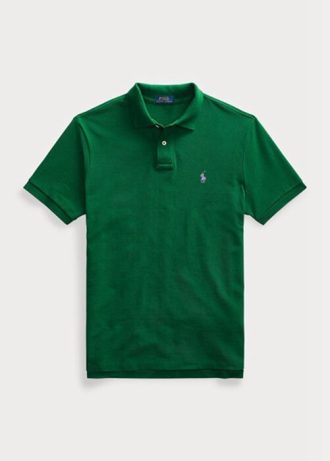 Polo Ralph Lauren Custom Slim Fit Mesh Verde Masculino