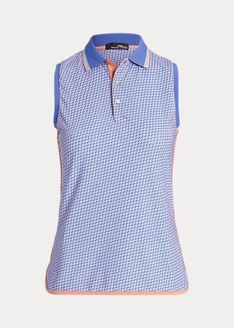 Polo Ralph Lauren Performance sem mangas azul feminino