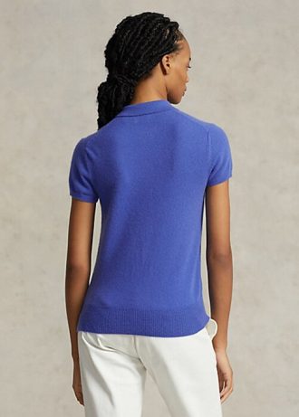 Polo Ralph Lauren Slim Fit Cashmere Azul Feminino