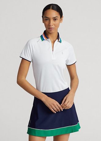 Polo Ralph Lauren Tailored Fit com zíper de um quarto para mulheres brancas