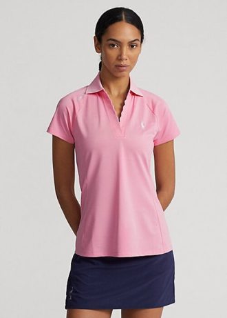 Polo Ralph Lauren Tailored Fit Piqué Rosa Feminino