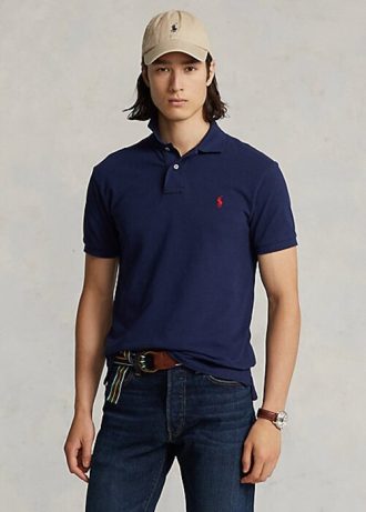 Polo Ralph Lauren The Iconic Mesh Masculino Azul Marinho