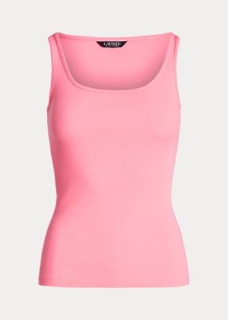 Regatas Ralph Lauren de algodão mesclado rosa para mulheres