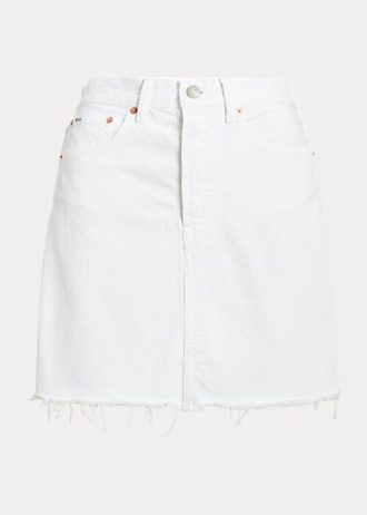 Saias lápis jeans Ralph Lauren femininas brancas