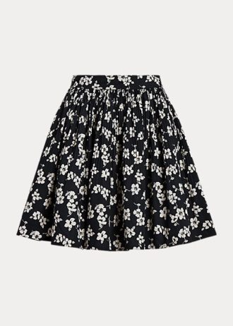 Saias Ralph Lauren Floral A-Line Pretas/Brancas Femininas