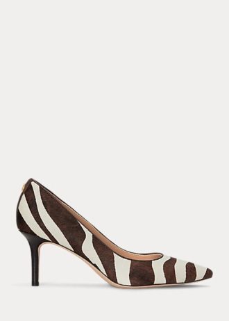 Saltos altos Lanette Haircalf Ralph Lauren femininos chocolate