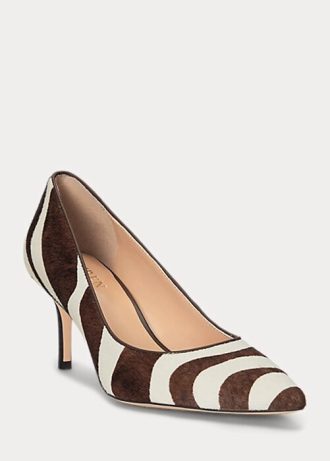 Saltos altos Lanette Haircalf Ralph Lauren femininos chocolate