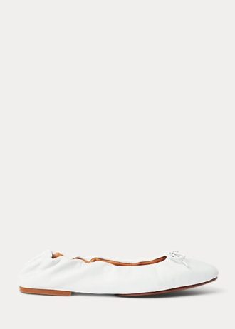 Sapatilhas Ralph Lauren The Pony Ballet Brancas Femininas