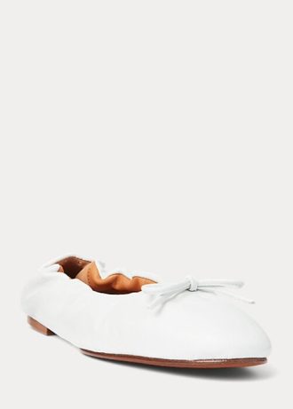 Sapatilhas Ralph Lauren The Pony Ballet Brancas Femininas