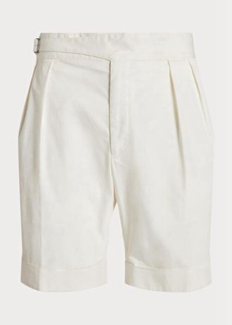 Shorts chino elástico sob medida Ralph Lauren masculino branco