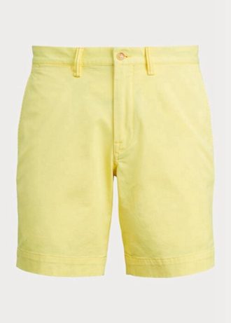 Shorts chino Ralph Lauren Stretch Straight Fit Masculino Amarelo