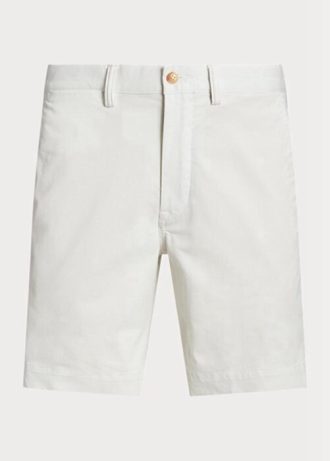 Shorts chino Ralph Lauren Stretch Straight Fit masculino branco