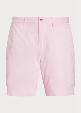 Shorts chino Ralph Lauren Stretch Straight Fit Masculino Rosa