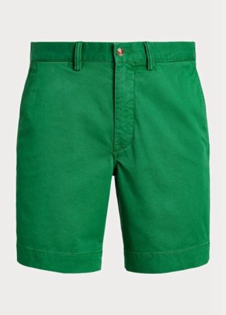 Shorts chino Ralph Lauren Stretch Straight Fit Masculino Verde