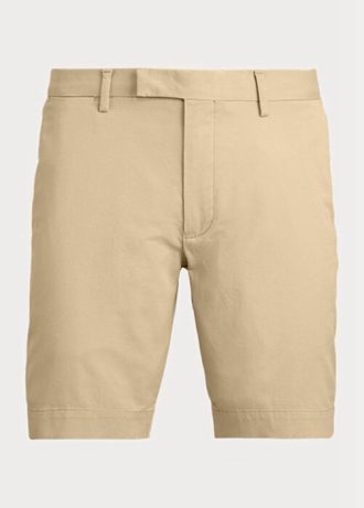 Shorts chino slim fit masculino Ralph Lauren cáqui