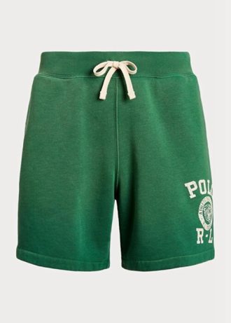 Shorts de lã com logotipo Ralph Lauren masculino verde