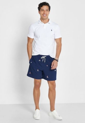 Shorts estampados multicoloridos Ralph Lauren masculinos