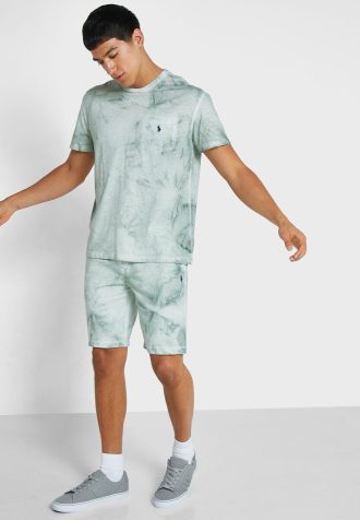 Shorts estampados Ralph Lauren masculinos verdes