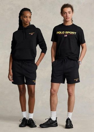 Shorts Ralph Lauren Polo Sport Fleece Masculino Preto
