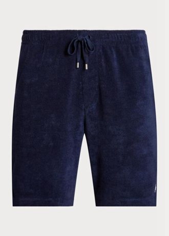 Shorts Ralph Lauren Terry com cordão masculino azul marinho
