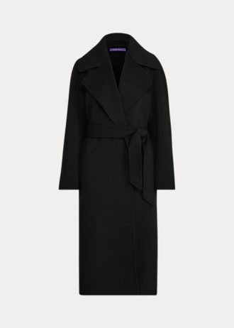 Sobretudos Ralph Lauren Leonarda Wrap Feminino Preto