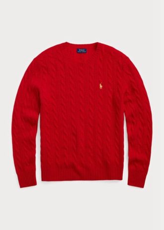 Suéter Ralph Lauren Lunar New Year de lã e cashmere masculino vermelho